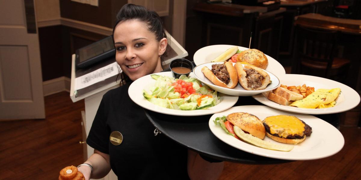 Asian waitress