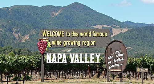 Welcome to Napa Valley sign