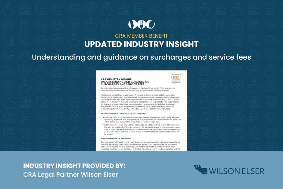 Industry Insight: Understanding and guidance on surcharges and service fees